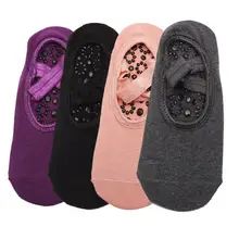 Носки для йоги женские нескользящие удобные спортивные носки с открытым супинатором тканевый материал, натуральный комфорт. Элегантная женская обувь в простом стиле