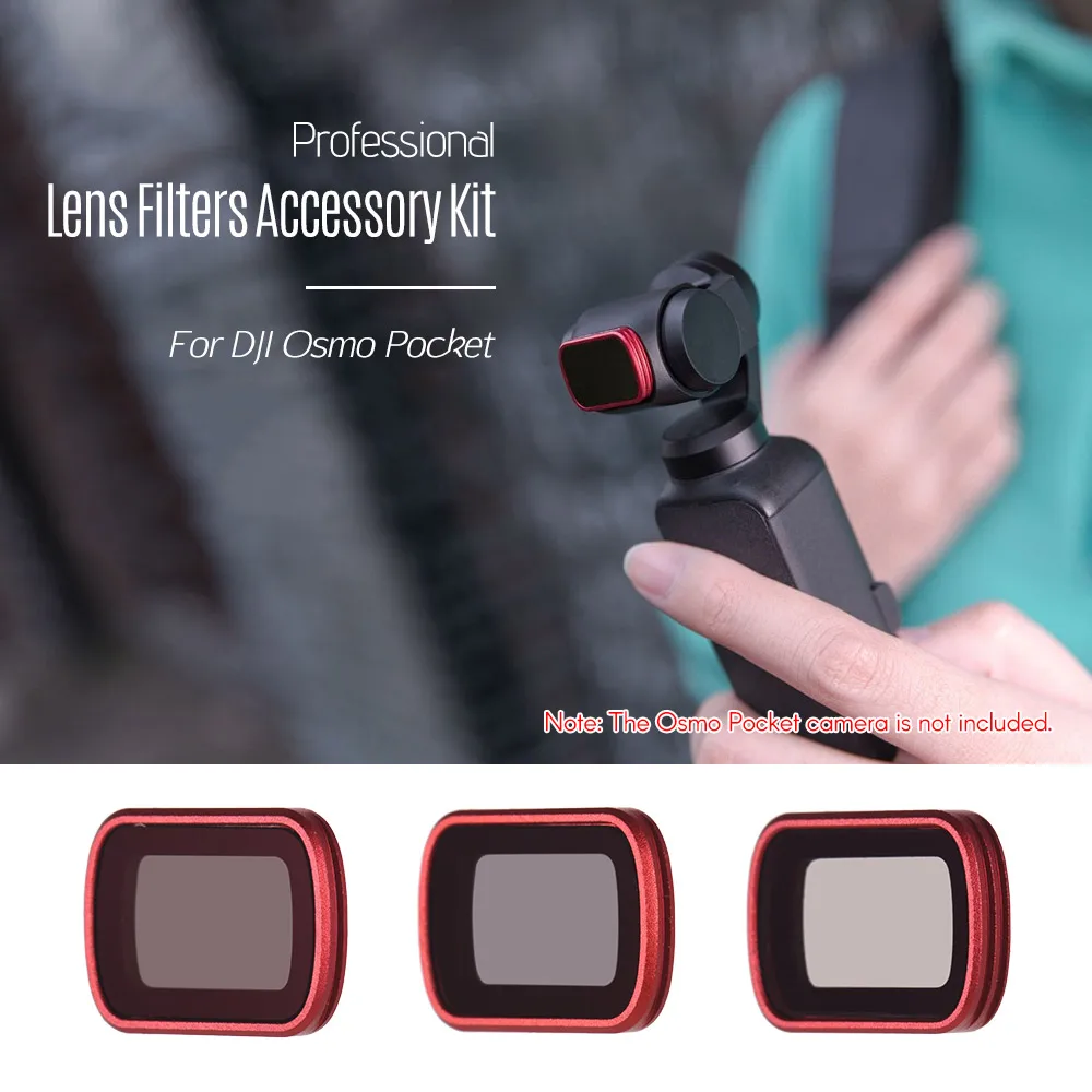 3 шт. профессиональные фильтры для объектива набор аксессуаров DJI Osmo Pocket Gimbal Camera