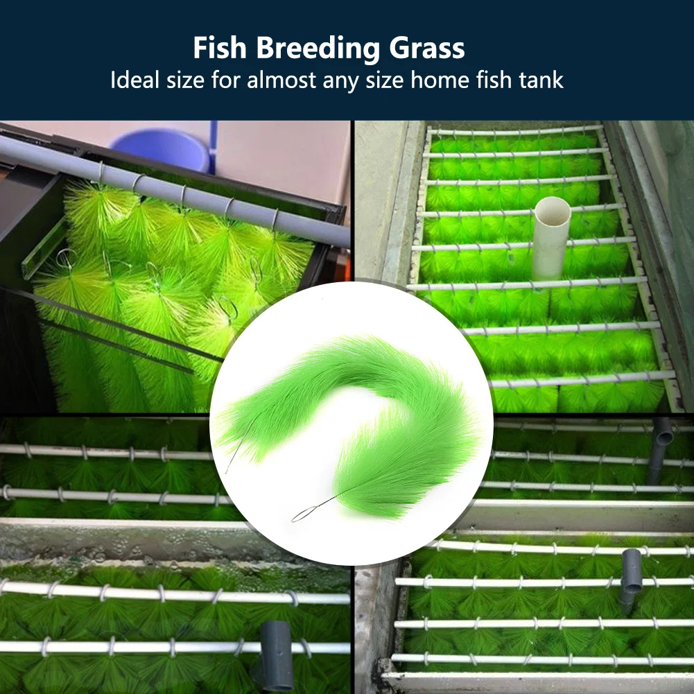 60cm / 100cm Fish Breeding Grass Aquarium Decoration Easy Clean Washable Aquarium Plants Fish
