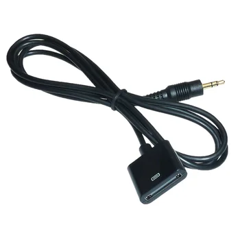 

1pc Black AUX 3.5mm Male Header To 30-pin Female Header Cable Adapter 3.5mm To 30pin Male-Female Convertor for iPod iPhone Dock