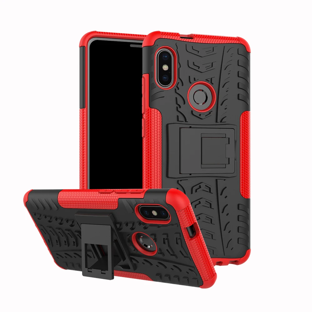 

Armor Phone Case for Redmi note 5 Cases for Xiaomi Redmi note 6 Pro 4 4X 4A 5A 5 PLUS S2 Y2 Shockproof Silicone PC 2in1 Cover