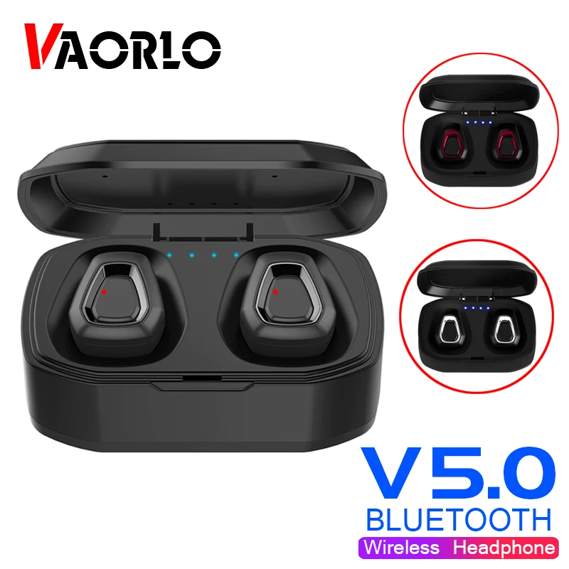 VAORLO Новинка A7 TWS Bluetooth 5 0 наушники стерео бас беспроводная гарнитура с микрофоном