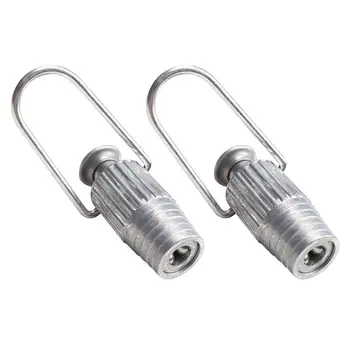 

2pcs Metal Aluminium Lightweight Household Supplies Clothesline Tightener Clothes Line Grips Tools for Laundry Home