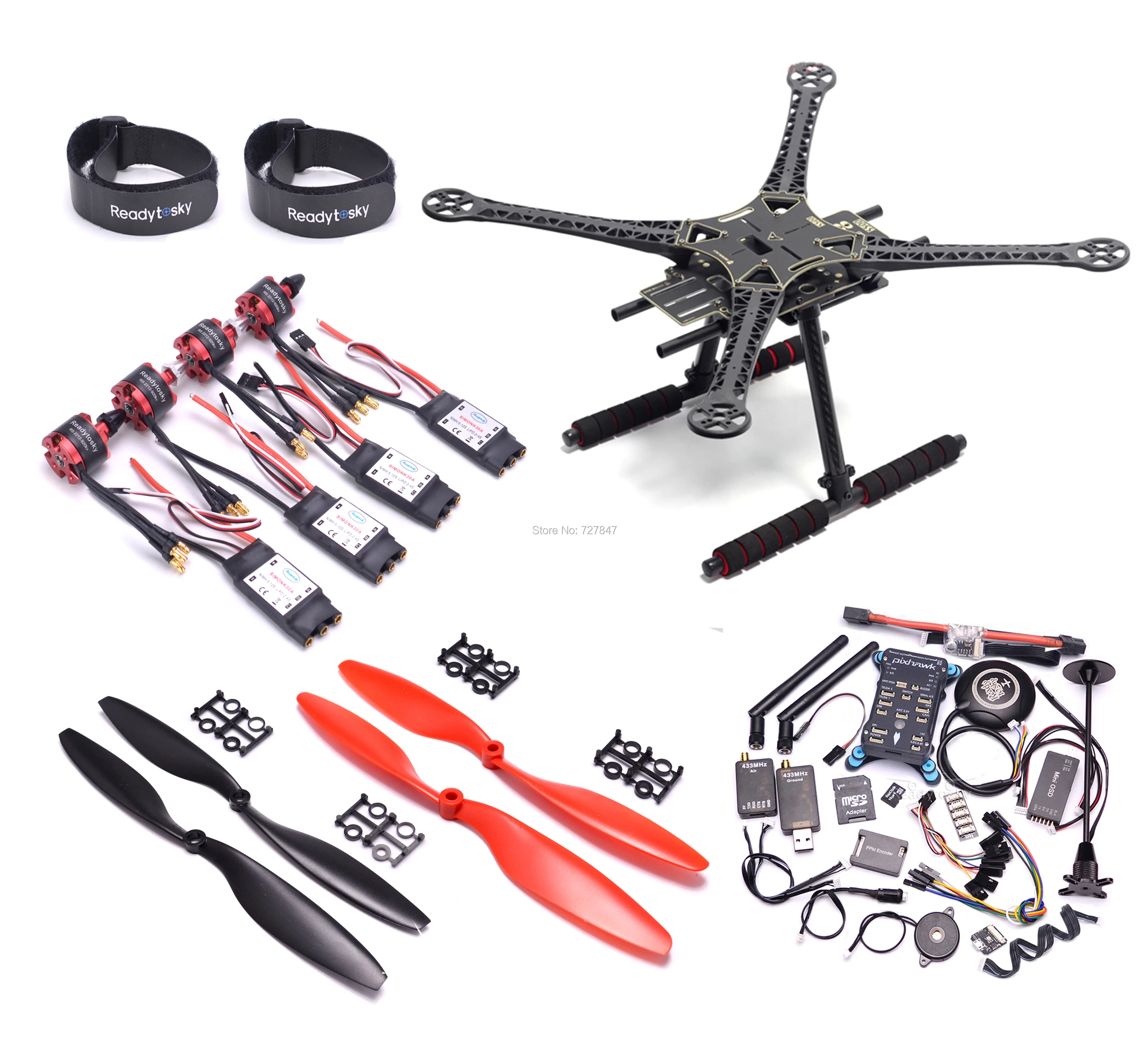 S500 500mm / F450 450mm / X500 500mm Quadcopter Frame Kit PIXHAWK 2.4.8
