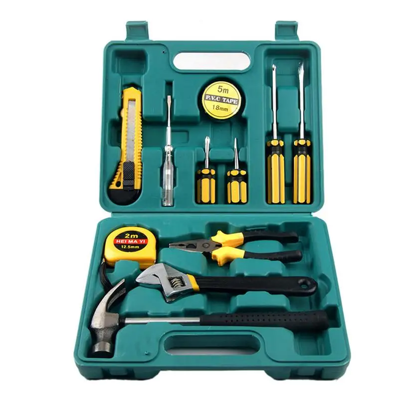 

12PCS Home Hardware Electrician Repair Electric Tool Set Multifunctional Tools Carpentry Repair Combination Manual Toolbox Set