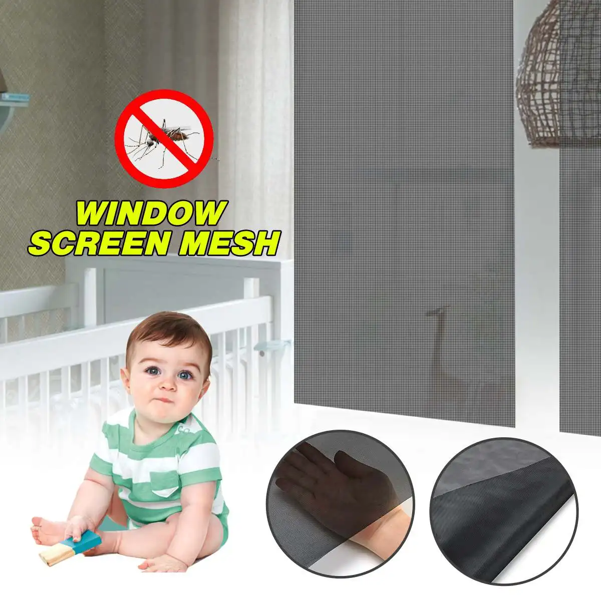 

High Grade Dense Indoor Window Door Screen Mesh Anti PM2.5 Dust Insect Fly Fog Curtain Mosquito Net Curtain Gauze Screens Mesh