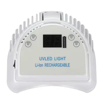 

64W 32 LED UV Nail Lamp Light Gel Polish Nail Dryer Rechargeable Cordless LCD Display Cordless Manicure Timers Nail Dryer