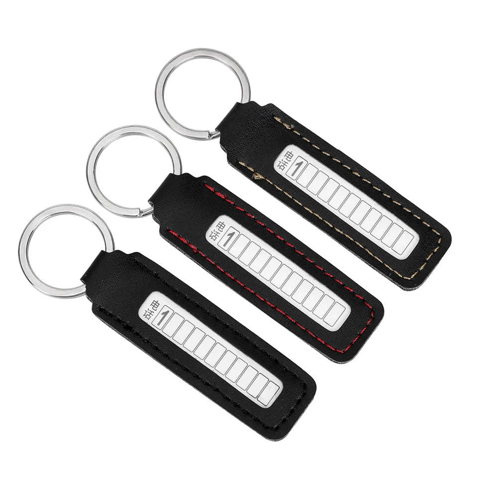 Anti-lost Phone Number Plate Car Keychain Auto Vehicle Number Card Key Chain Z