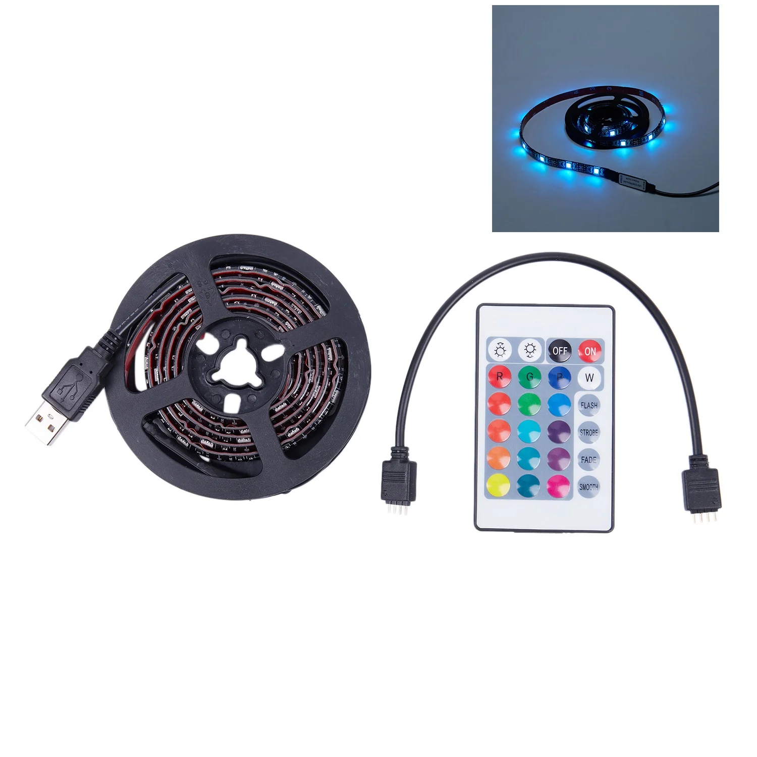 cheap TV LED Light Strip, 30 LED TV Backlight Strip, USB Bias Monitor Lighting, Changing Color Strip Kit , Accent Light Set , Waterp