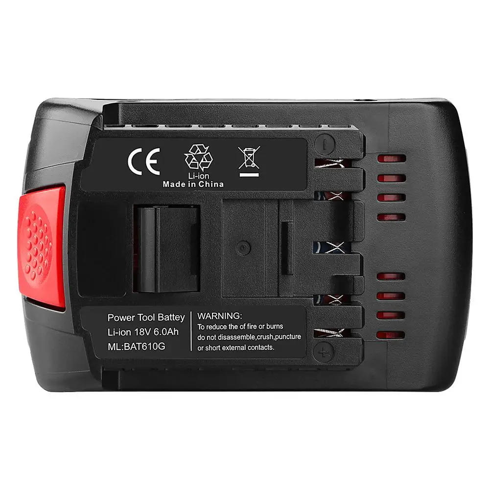 Adeeing Li-ion Battery Replacement for Bosch Drill 18V BAT609 Spare Power Tool Adeeing Li-ion Battery Replacement for Bosch Drill 18V BAT609 Spare Power Tool