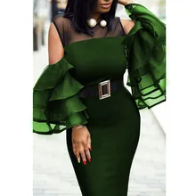 Summer Women Bodycon Club Party Ruffles Dress Sexy Backless Package Hip Dress Slim Tunics Elegant Sashes High Waist Midi Dress women sexy bodycon party club dress ladies deep v neck ruffles knitted elastic package hip pencil dresses elegant midi dress