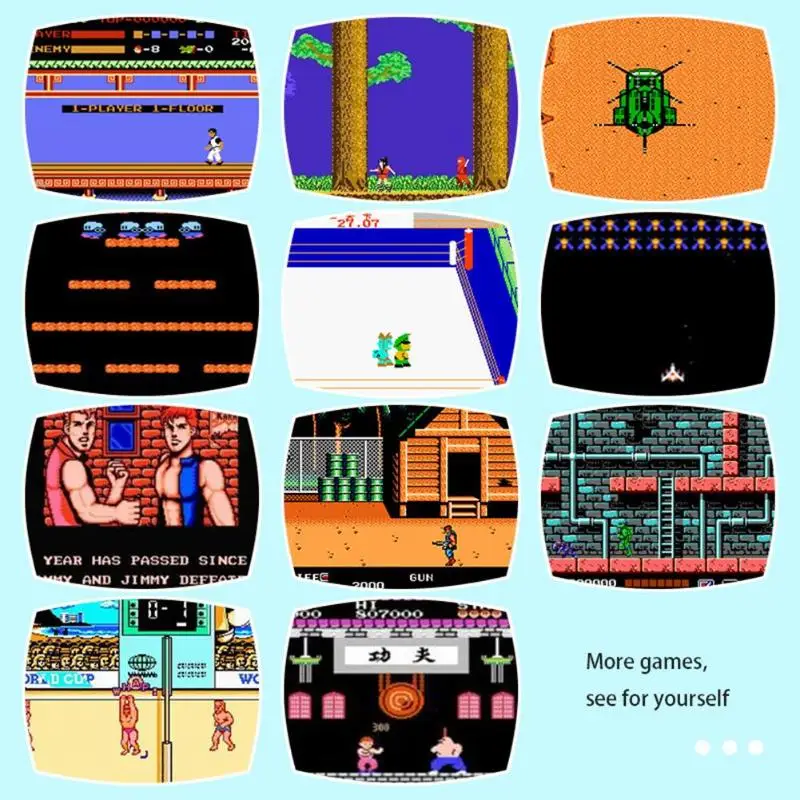 Встроенный 500/620 классические игры ТВ портативная игровая консоль AV порт 8 бит Ретро игровой плеер геймпад для детей подарок наслаждайтесь