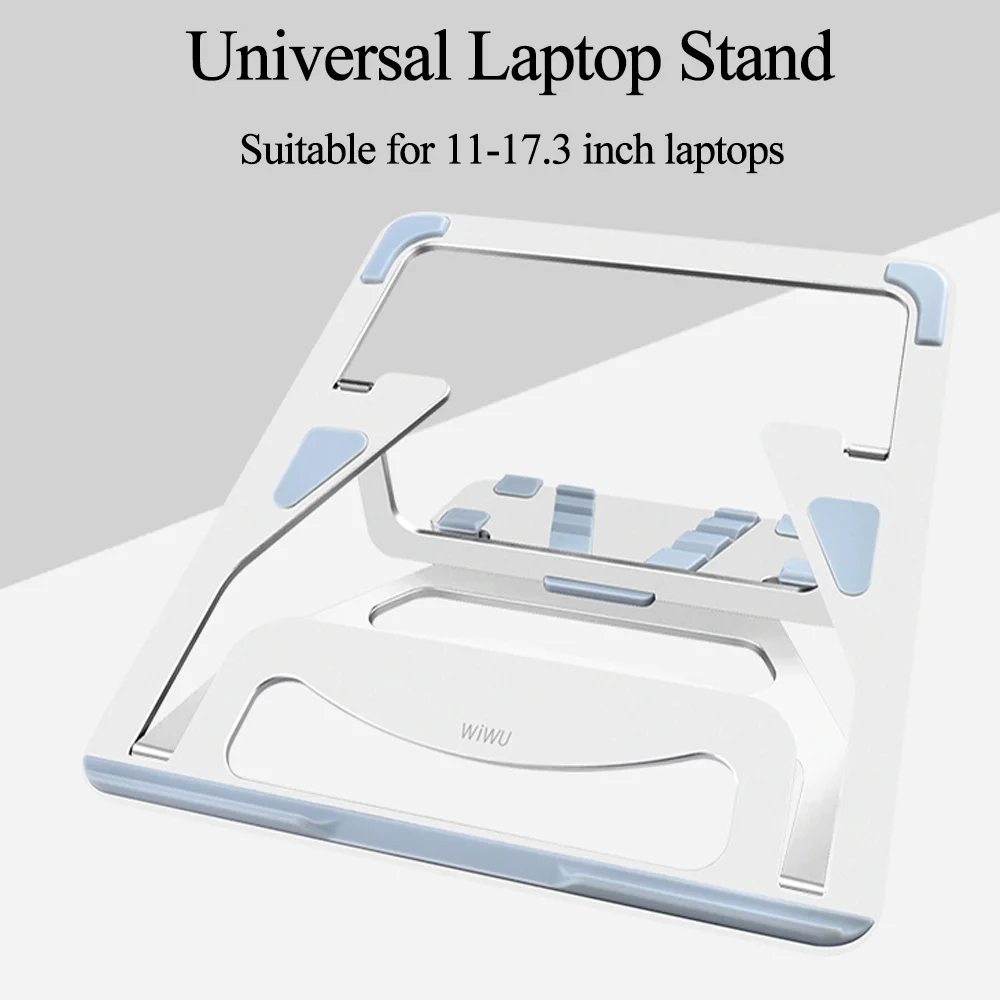  WiWU Folding Portable Laptop Stand 11-17.3 inch Notebook Universal Stand for MacBook Aluminum Adjus