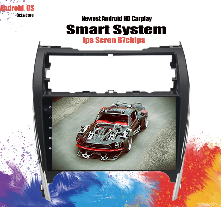 Top Android 9.1 4G Send From Germany Have Stock DVD Stereo Multimedia For Toyota Camry 2012-2014 USA&Mid-East Radio GPS Navigation 4