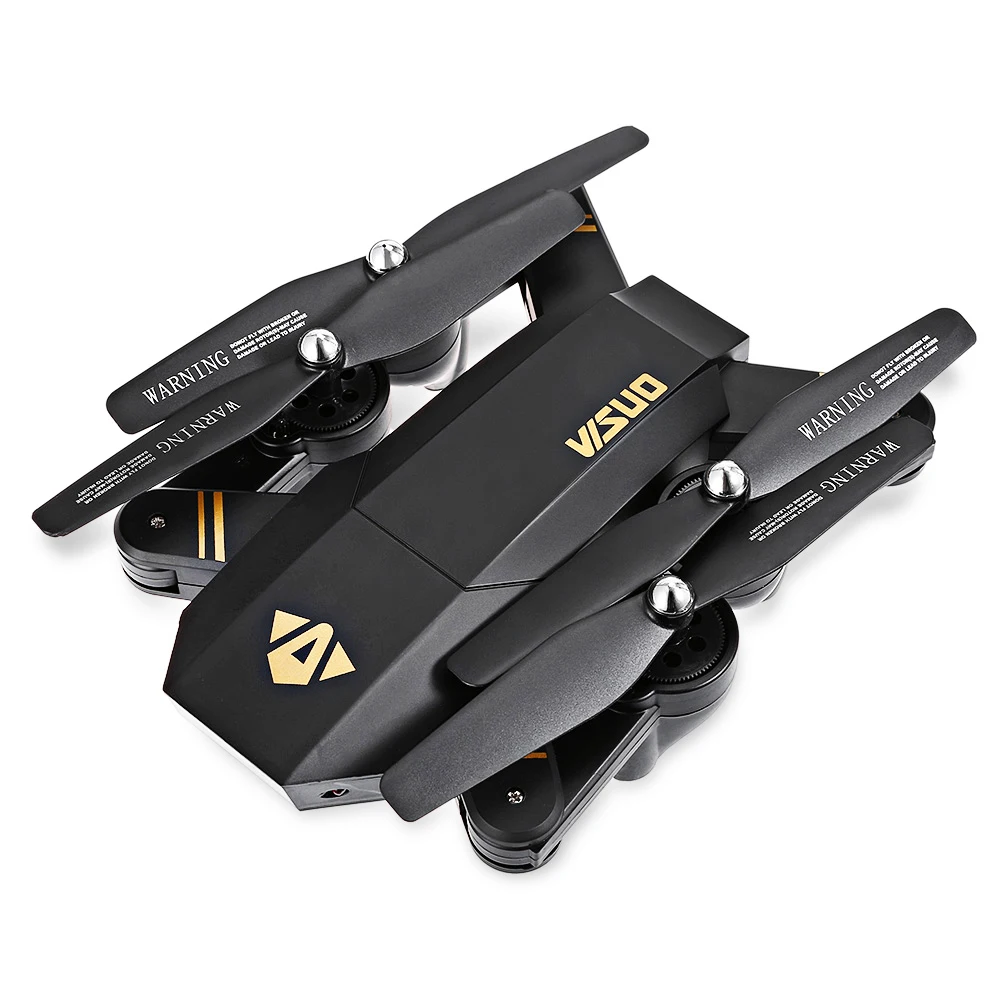 TIANQU VISUO XS809W складной Радиоуправляемый квадрокоптер вертолет RTF WiFi FPV g сенсор
