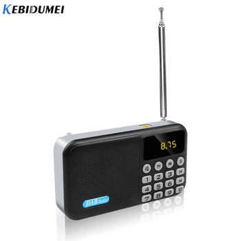 

KEBIDUMEI Portable Digital DAB DAB+ FM Radio Music Player Receiver Bluetooth Stereo Speaker Outdoor FM Support TF Card