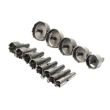 

FUNN-13Pcs Carbide Tip Tct Bit Hole Saw Set Stainless Steel Metal Alloy Tool Hole Set