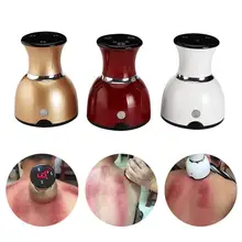 Спорт фитнес массажер инструменты USB перезарядки Электрический вакуумный массажер для тела в виде банок всасывания выскабливание Магнитная Волна физиотерапия