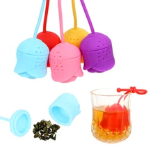 Ситечко для заваривания чая в форме лепестка розы, Силиконовый Фильтр для заварки чая, экологический гигиенический травяной фильтр для специй