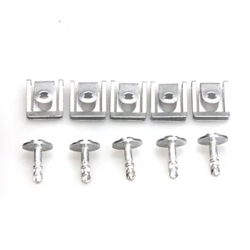 

5 Pair Silver Engine Undertray Clips Splashguard Clamps Shield Cover 51718176503 51718218323 for BMW E38 E39 5 7 Series