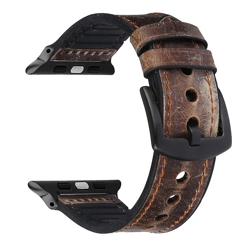 Ремешок силиконовый для apple watch band 44 мм Series 4 3 2 1 сменный кожаный браслет iwatch 38 42