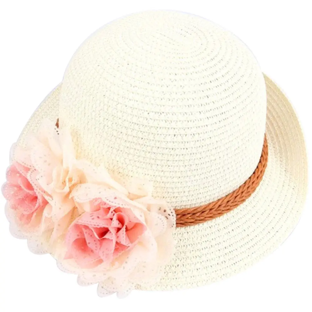 2019 Pudcoco Фирменная Новинка 4 цвета летние детские цветок простой волнистые цветочный дизайн крупнозернистая солома шляпа обувь для