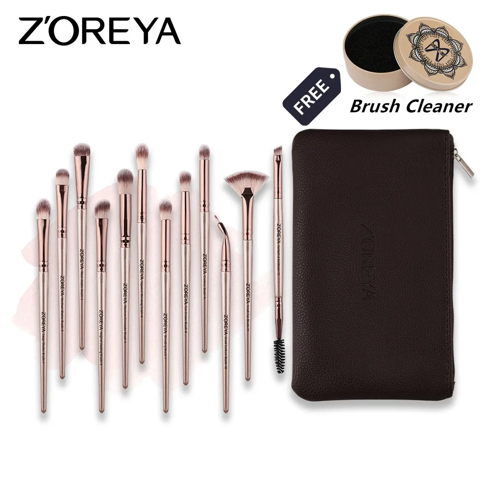 

New 12pcs/set Essential Eyes Makeup Brushes Set Soft Hair Eyelash Eyeliner Blending Eyebrow Brush Eyes Makeup Brushes Maquiagem