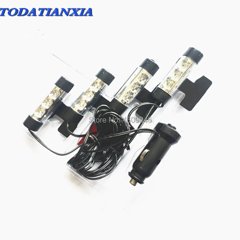 

4x 3LED Car Light Interior accessories for opel astra g bmw e30 mitsubishi asx citroen xsara picasso bmw e92 e87 e46 mercedes