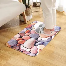 Нескользящий Pebble принт ковер Cobble Stone коврик комнатный мягкий коврик для пола нескользящий водопоглощающий ковер кухня коврик мат для ванной