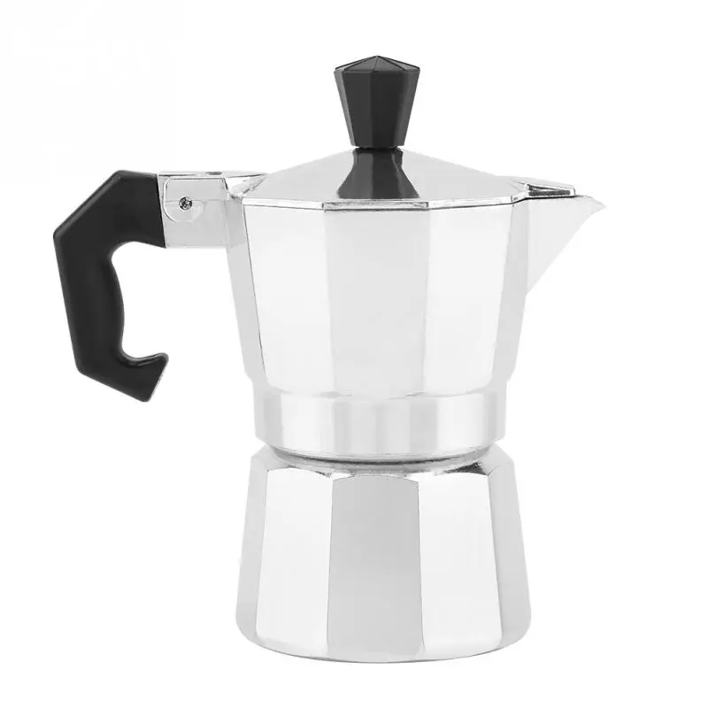 

1cup 50ML Household Moka Coffee Maker Italian Pot Aluminum Stovetop Mocha Latte Espresso Percolator Cafetera Tool Tool