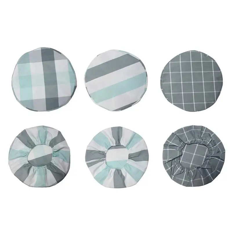

Round Chair Cover Bar Stool Cover Elastic Seat Cover Home Chair Slipcover Round Chair Bar Stool Case Cotton Linen Chaircase