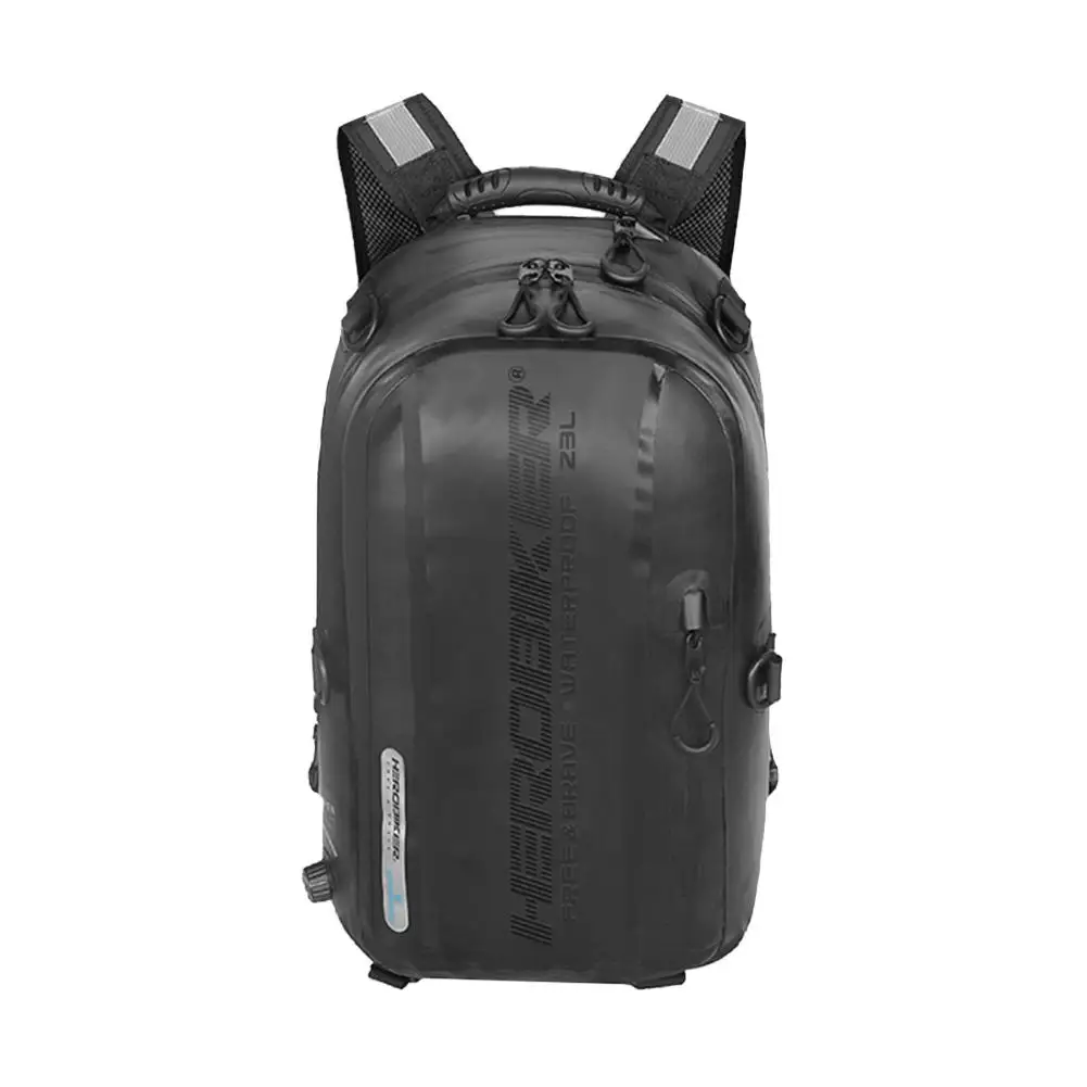 

Waterproof Backpack Large Capacity Motorcycle Travel With Helmet Holder Motorcyclist Cycling Package Outdoor Unisex Shoulder Bag