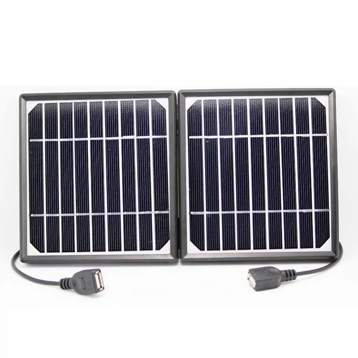 

5V 1000ma Dual USB Port Solar Charger USB 5V 5W Solar Panel Solar Cell Foldable Protable Solar Module Chrager for all Phone Pad