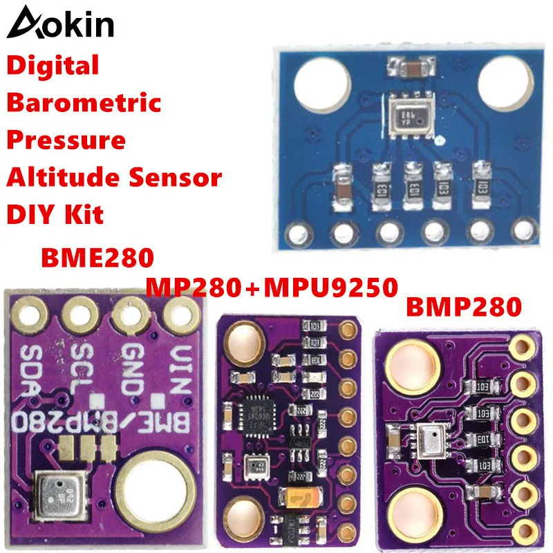 

BME280 GY-BME280 BMP280 BMP180 Digital Barometric Pressure/Altitude Sensor High Precision Atmospheric Module for Arduino Diy kit