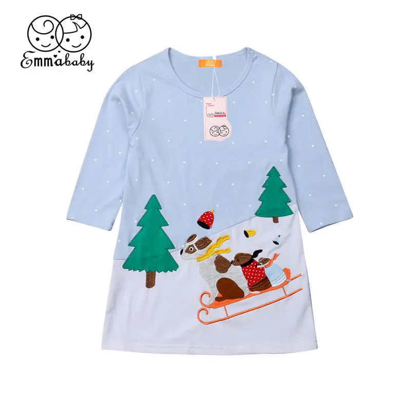 

Christmas Baby Girl Dress Toddler Kid Clothes Party Princess Tutu Dresses Cotton Outfit New Year Costume Children Clothing