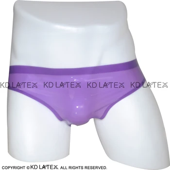 

Classical Transparent Purple Low Cut Sexy Latex Briefs Rubber Shorts Underpants Underwear Bottom DK-0005