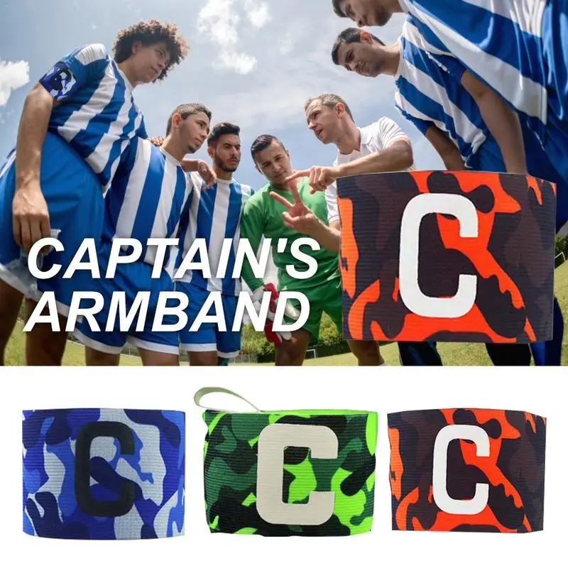 

1 Piece Leading Arm Band Competition Camouflage Football Captain Team Armband Team Bracelet Bangle Group Cuff