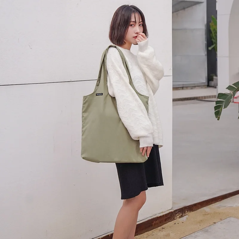 

2019 New Female Handbags Hot Selling Fashion Women's Canvas Tote Ladies Casual Shoulder Bag Reusable Shopping Bags