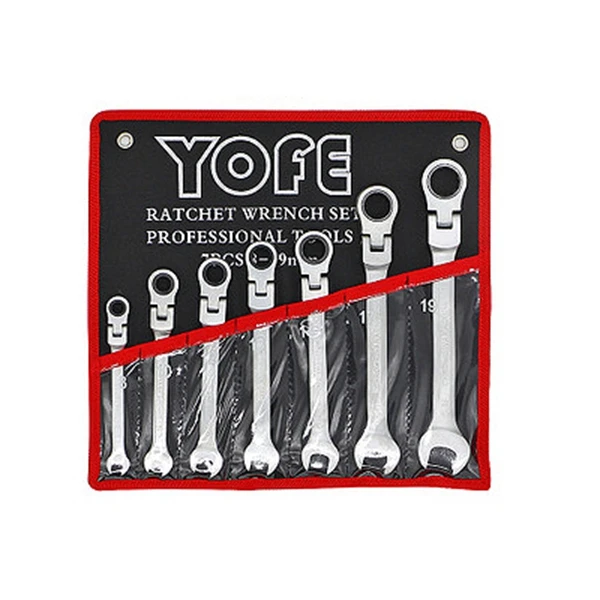 YOFE 7 шт. ключ с комбинацией Гибкая Отвертка гаечный ключ для ремонта авто ручные Инструменты гаечные ключи
