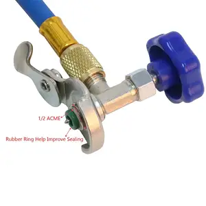 Image 5 - מר Cartool R134A R22 R12 קירור/פריאון יכול ברז טעינת צינור ערכת עם לחץ מד עבור בית & רכב מיזוג אוויר