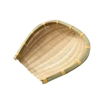 

Farmhouse bamboo weaving basket Open bamboo sieve hand-woven drying bamboo basket fruit and vegetable storage