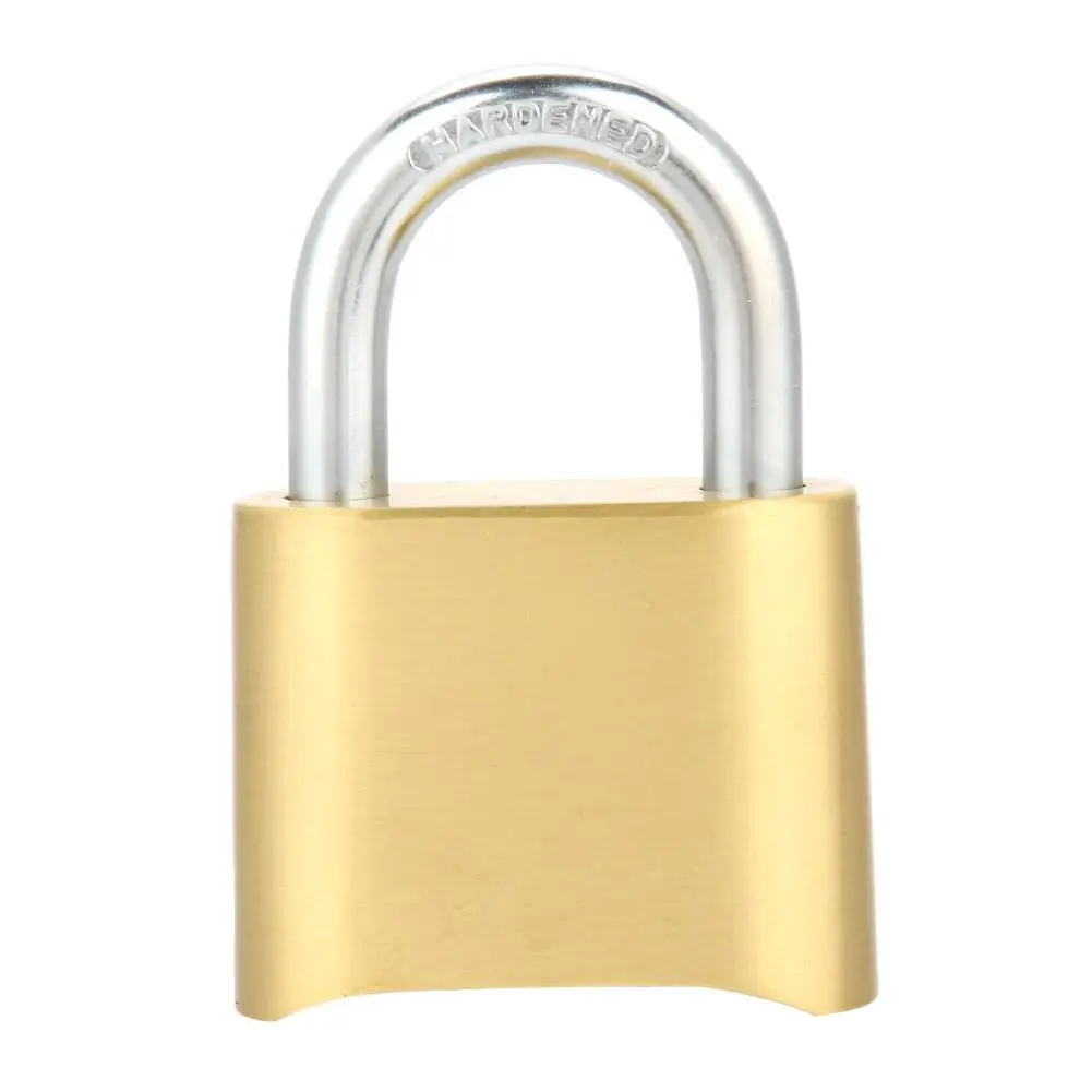 

Brass 4 Digit Combination Padlock Password Lock for Door Case Warehouse Cupboard High Quality