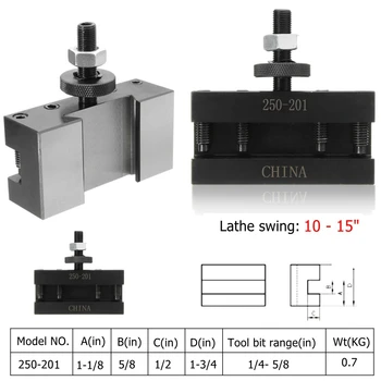 

10-15" BXA Quick Change CNC Lathe Tool Post #1 Turning Facing Holder #250-201 Holder For Lathes Tools