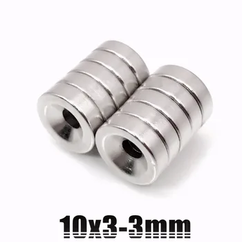 

3000pcs NdFeB Countersunk Magnet Diameter 10x3 mm thick M3 Screw Countersunk Hole Neodymium Rare Earth Permanent Magnet 10*3-3