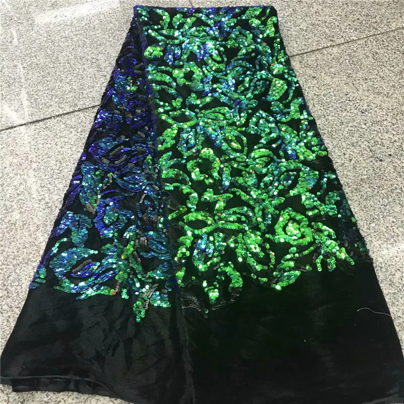 

Most popular design with mysterious pattern made by small round sequins party Dress Fabric ARV1,Free shipping Velvet Fabric