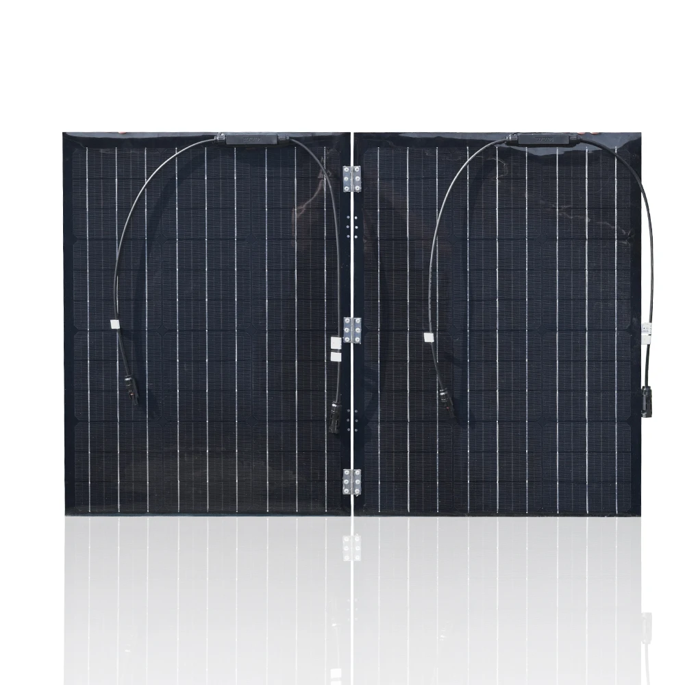 

XINPUGUANG 100w 110w(55Wx2pcs) Flexible Foldble Mono Solar Panel For Travel & Boat & RV High Quality Portable Solar Panel China