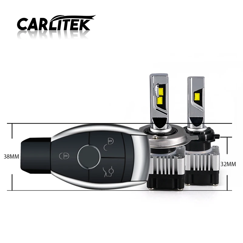 CARLitek мини Автомобильная фара Led H7 H11 H1 H3 HB3 HB4 конверсионный комплект 8000LM 72 Вт 6000 К