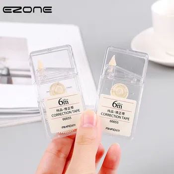 

EZONE 1PC 6M Correction Tape Transparent Shell Writing Correction Tool Big Capacity Long Belt Japanese Stationery Office Supply