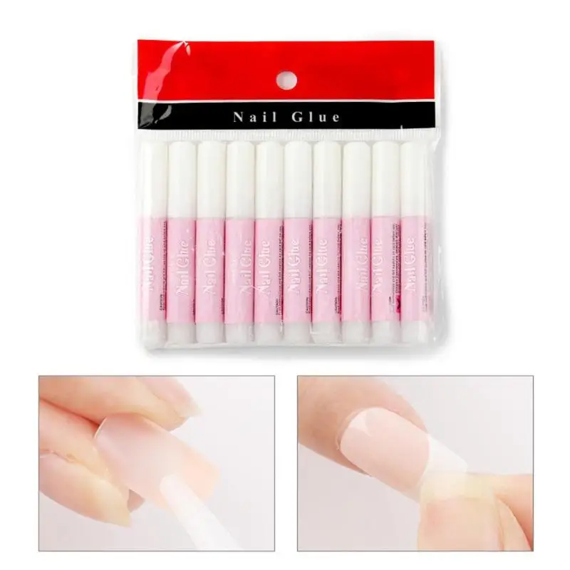 10pcs Nail Glue False Nail Tips Acrylic Glue Nail Tools Accessories