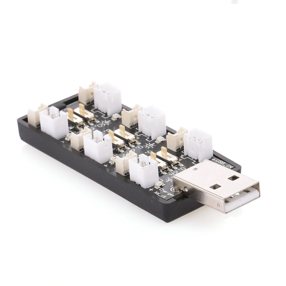 1S LiPo батарея USB зарядное устройство LiHV 3 7 V/4 35 V 6 каналов для батарея|Детали и